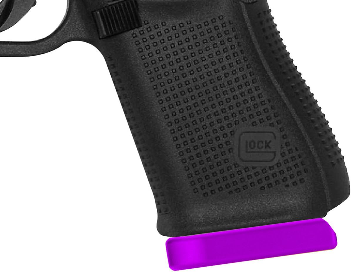 NDZ Performance Magazine Base Plate for Gen 5 Glock 17 19 22 23 34 45 47 49, 9MM .40 S&W, Anodized Aluminum W/Black Laser Engravings, Made in The USA - Choose Image & Engraving Color
