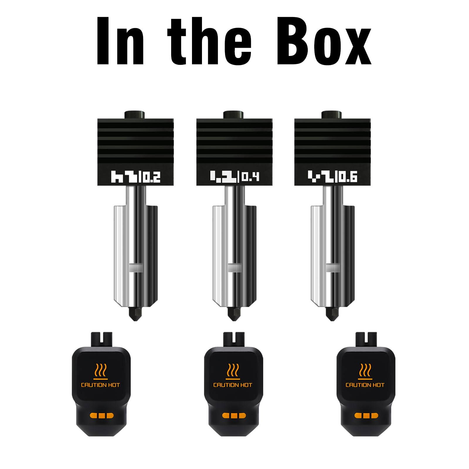 Amazon.co.jp: 3PK 0.2+0.4+0.6mm p2s ホットエンドキット Bambu lab