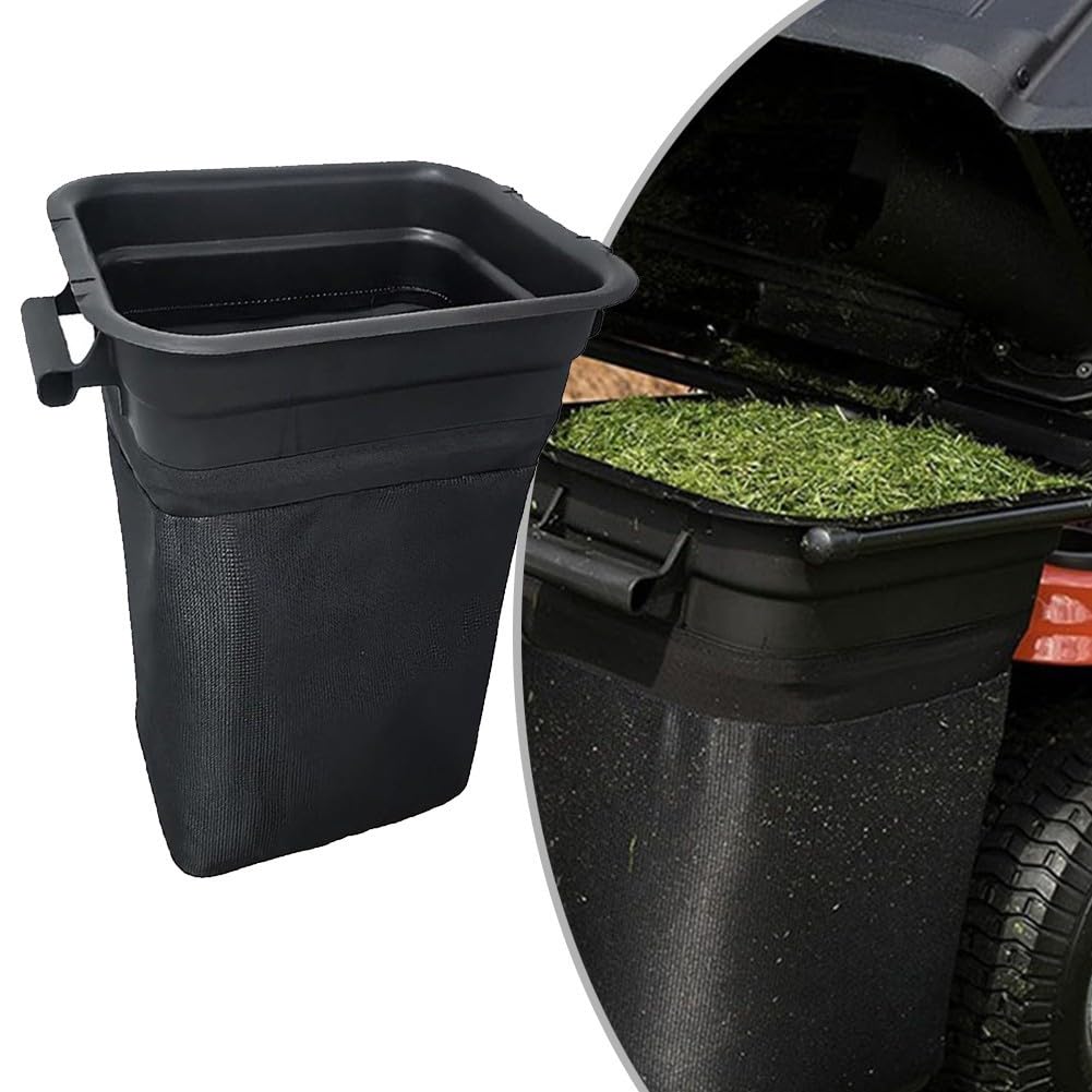 Niceminiwall Récipient de fixation pour tracteur à gazon compatible avec 400226 et numéro de pièce 532 pour tondeuses à gazon autoportées 400226, sac à herbe souple