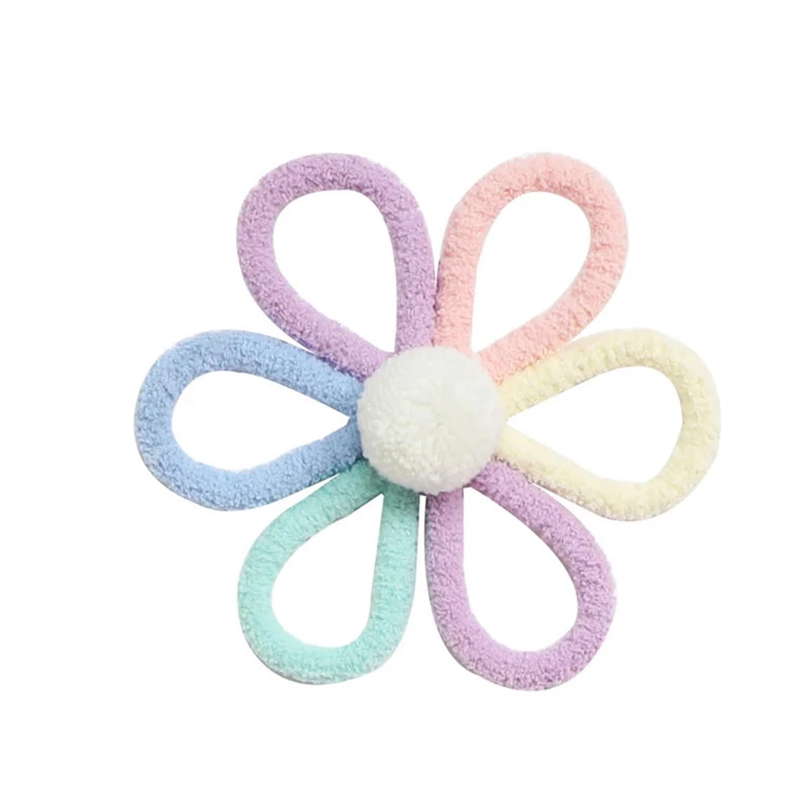 2pcs Boho Woven Daisy Flower Rainbow Butterfly Wall Hanging Decor for Room(Flower)