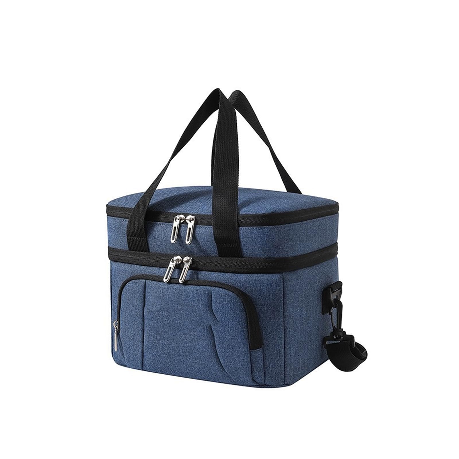 Lerpwige Thickened Oxford Fabric Insulated Lunch Box Bag Leakproof Easy Cleaning for Camping Hiking Picnic Bag with Compartments