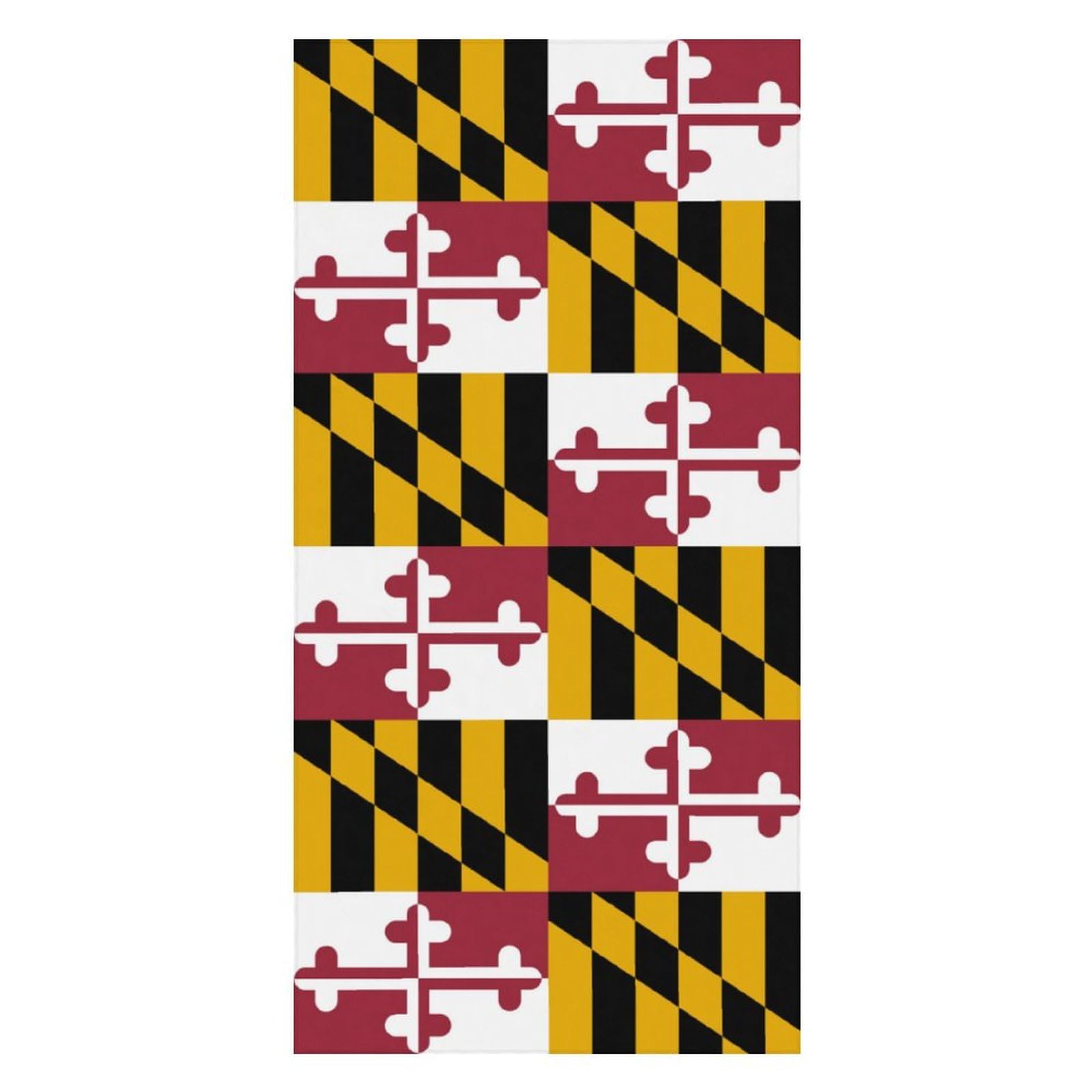 LWORZIIB Beach Towel, Flag of Maryland Bath Towel, Pool Towel Great for Gym Swimming 80 X 160cm