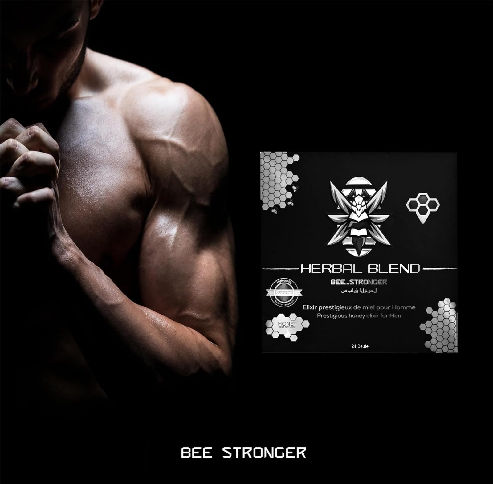 Wonder Natural Agent for Men Strong and High Dose with Ginseng and Gingko Biloba-Ginseng Herbal Gel 12x2 24 Honey Afrodisiac Man – Booster
