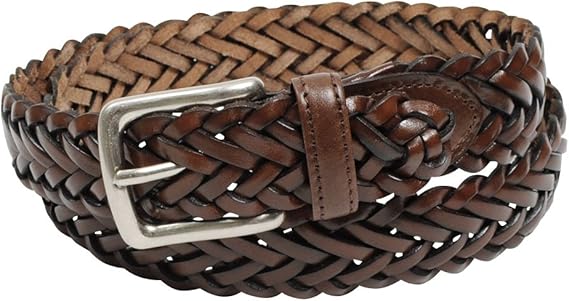 Amazon オジエ Ozie ベルト メンズ メッシュベルト本革 牛革 日本製 ダークブラウン茶色 ベルト 通販