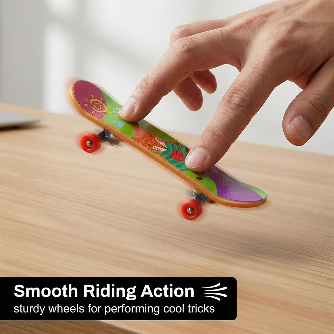 20 Pcs Fingerboard Finger Skateboard Set Patineta de Juguete para Fiestas, Juegos de Dedos, Regalos de Monopatines para Adolescentes, Mini Skates para cumpleaños - Color aleatorio — view 6
