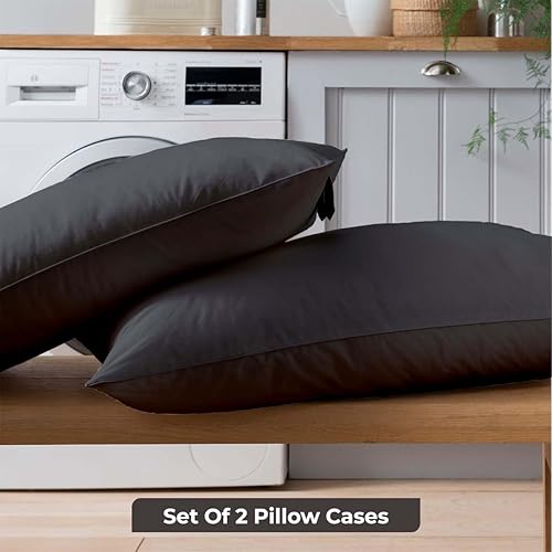 Miniatura 3 de The Bishop Cotton Fundas de almohada tamaño Queen de 1000 hilos, suaves, 100% algodón egipcio, suaves, cómodas y transpirables, decoración del