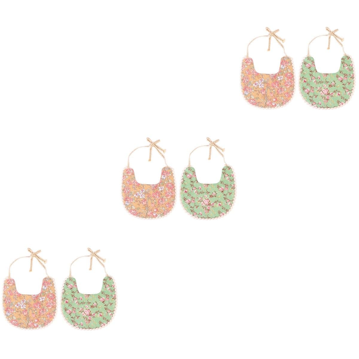 Toyvian 6 Piezas Baberos Protección Del Bebé Del Bebé Cosas Infantiles Babero Para Necesidades Infantiles Recién Nacido Saliva Toalla Doble Capa
