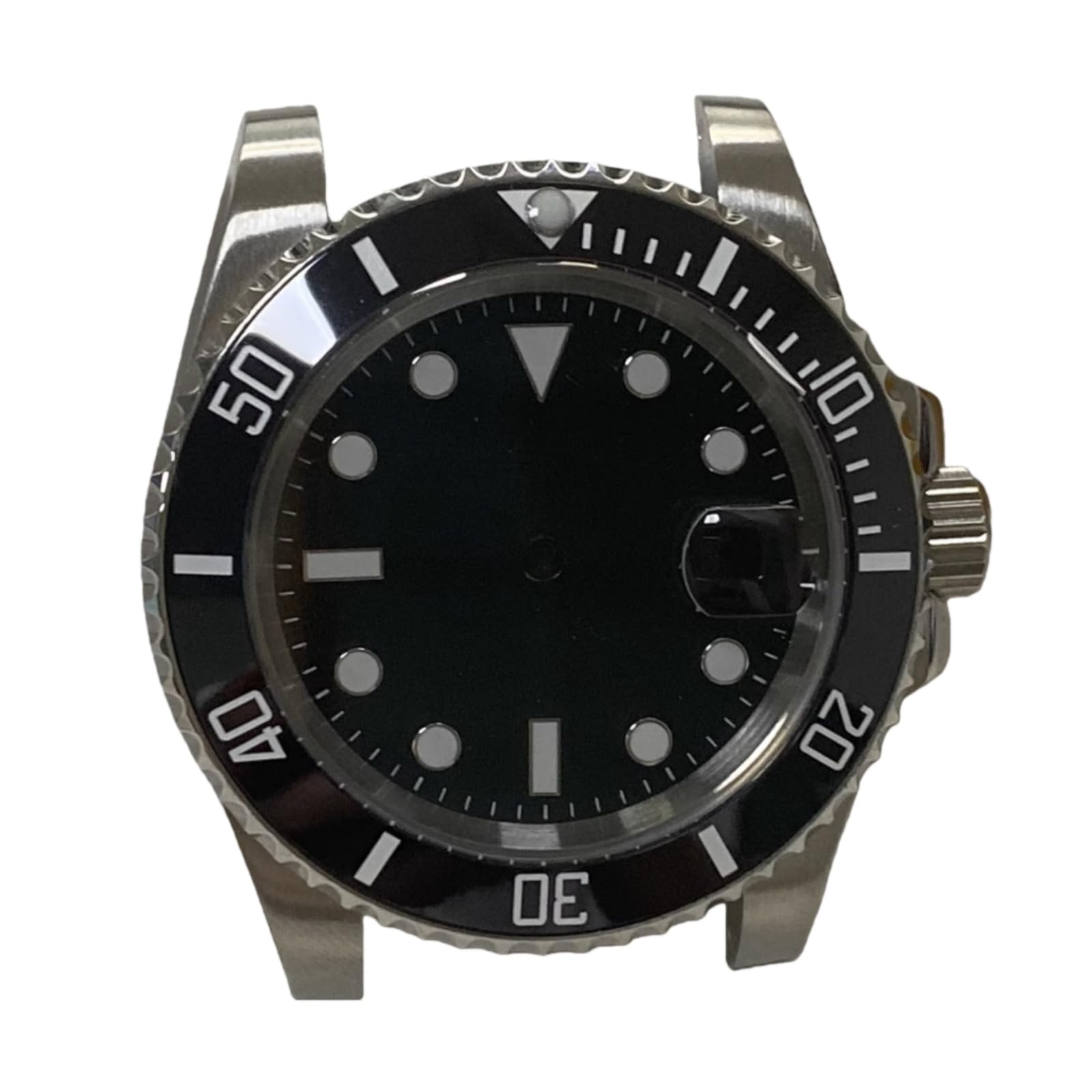 Destro Stil GMT Uhrengehäuse 40mm Linke Krone Saphirglas Datumslupe 8215 3804 Automatikwerk für Rolex Submariner