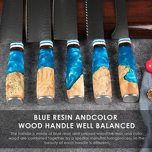 Kuwata Nakiri Chef Knife, Japanese Vg10 Damascus Steel Professional Kitchen Chefs Cooking Knife thumb #6