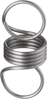 Music Wire Extension Spring, Steel, Inch, 0.42" OD, 0.037" Wire Size, 1.25" Free Length, 2.46" Extended Length, 5.2 lbs Load Capacity, 3.9 lbs/in Spring Rate (Pack of 10)
