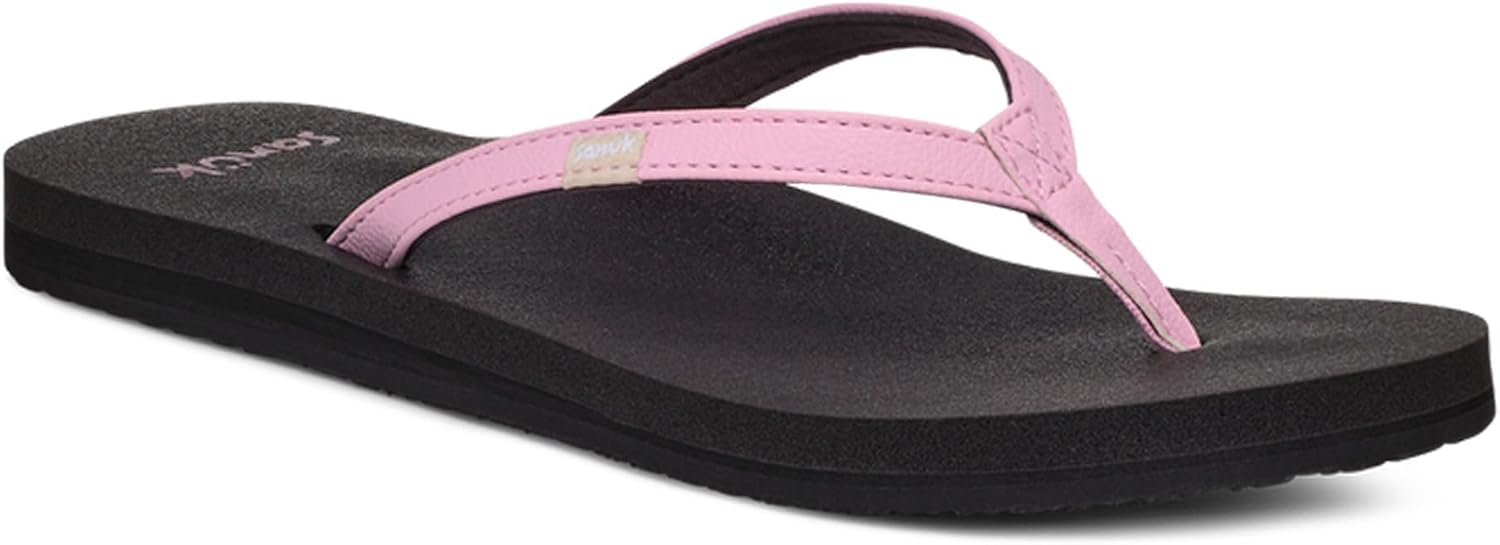 Sanuk Yoga Joy | Flip Flops for Women | Yoga Sandals For Women | Women's Beach Sandals | Memory Foam Footbed, Fragrant Lilac, 9 - Image 2