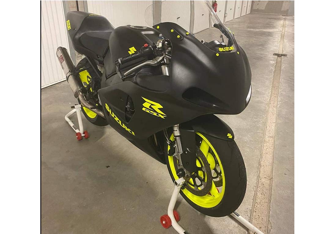 SUZUKI GSXR 1000 Fluorescente Giallo adesivi grafiche X 10 pezzi