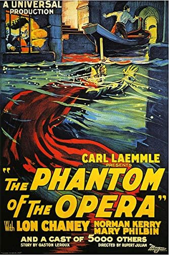 American Gift Services - The Phantom of The Opera Vintage Horror Movie Poster 1-11x17
