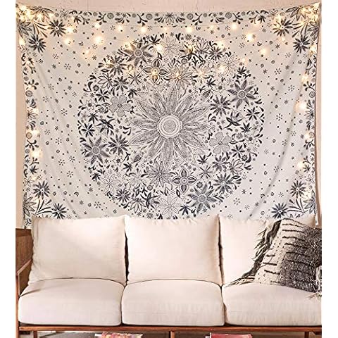 Longsheng Bohemian Tapestry with Daisy Print Cover