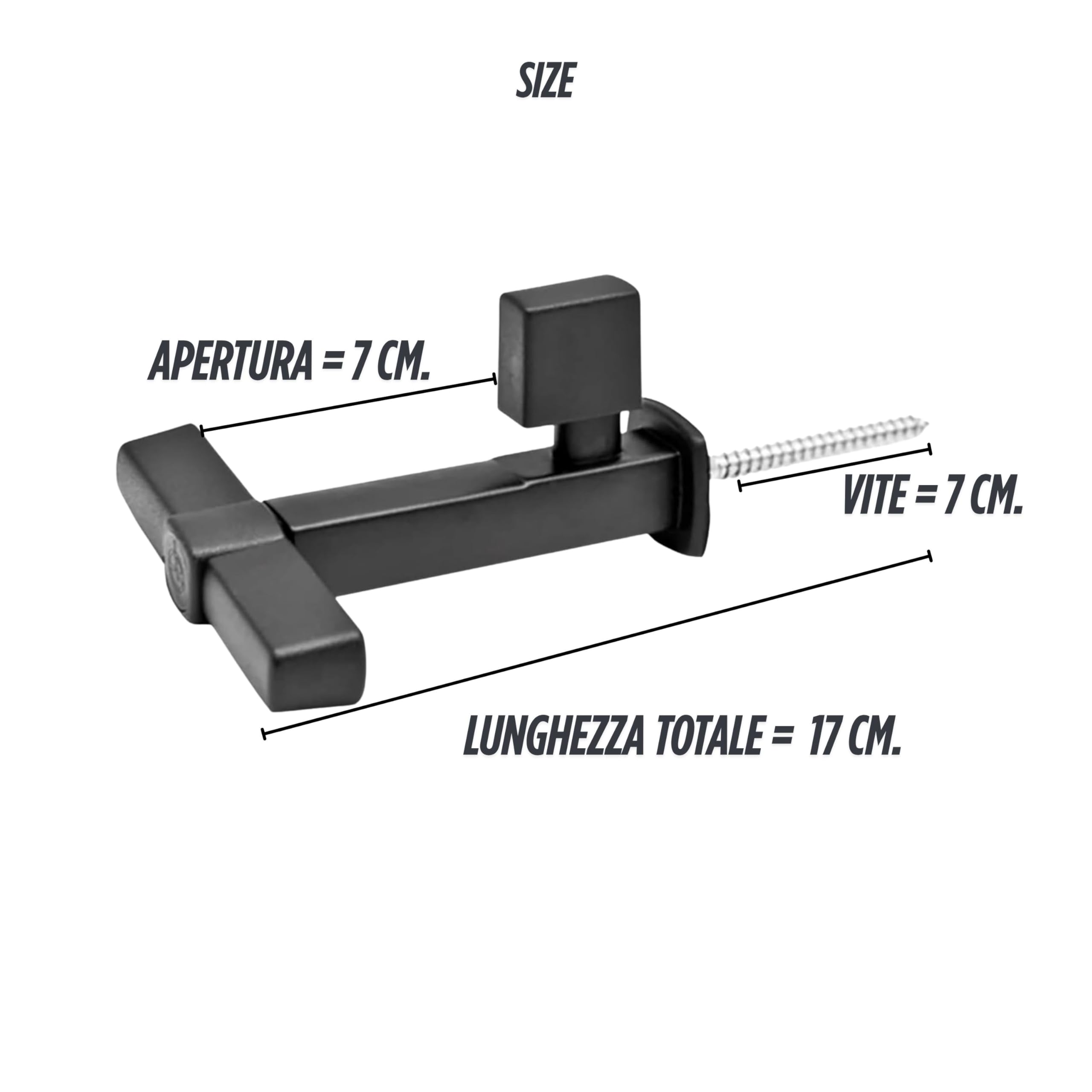 Outdoor Blind Clip with Anchor - Weather Resistant - Suitable for Windows up to 60mm Thickness - Accessory Door Stop (Manual) - Image 2