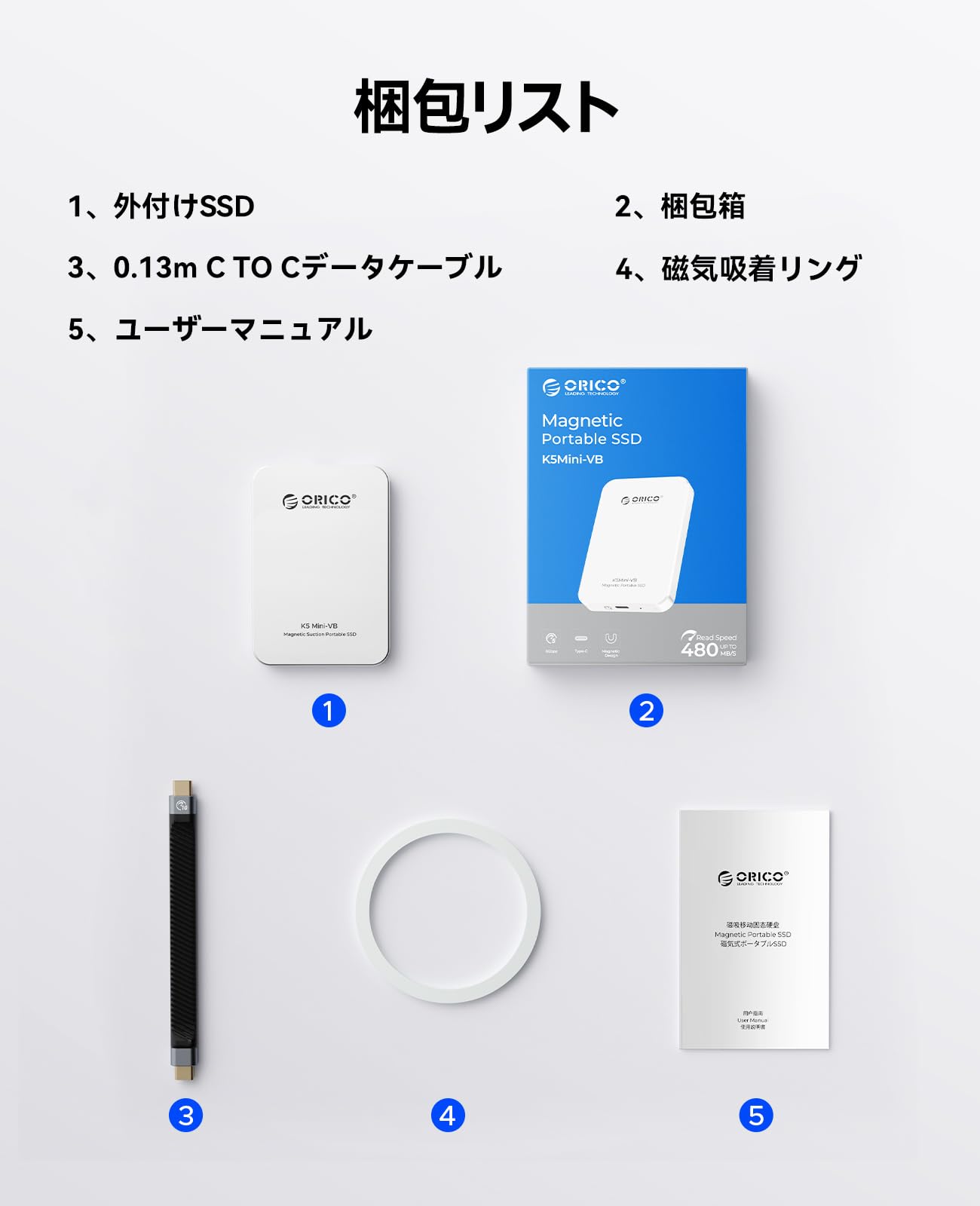 Amazon | ORICO 1TB 外付けSSD マグネット式 iPhone 17/16 Pro Max対応
