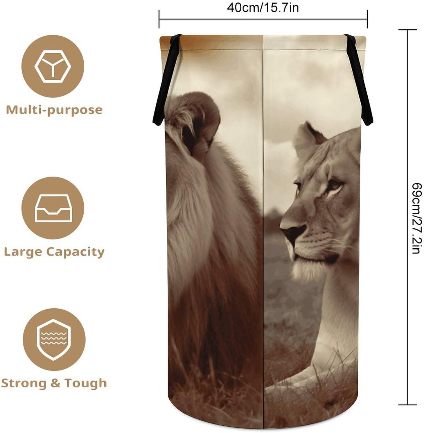 Dirty Clothes Basket Extra Large 110l Open Top Laundry Hamper With Portable Carry Handles, Foldable Waterproof Clothes Basket Spacious Laundry Bag For Bedroom Bathroom Laundry Room Dorm