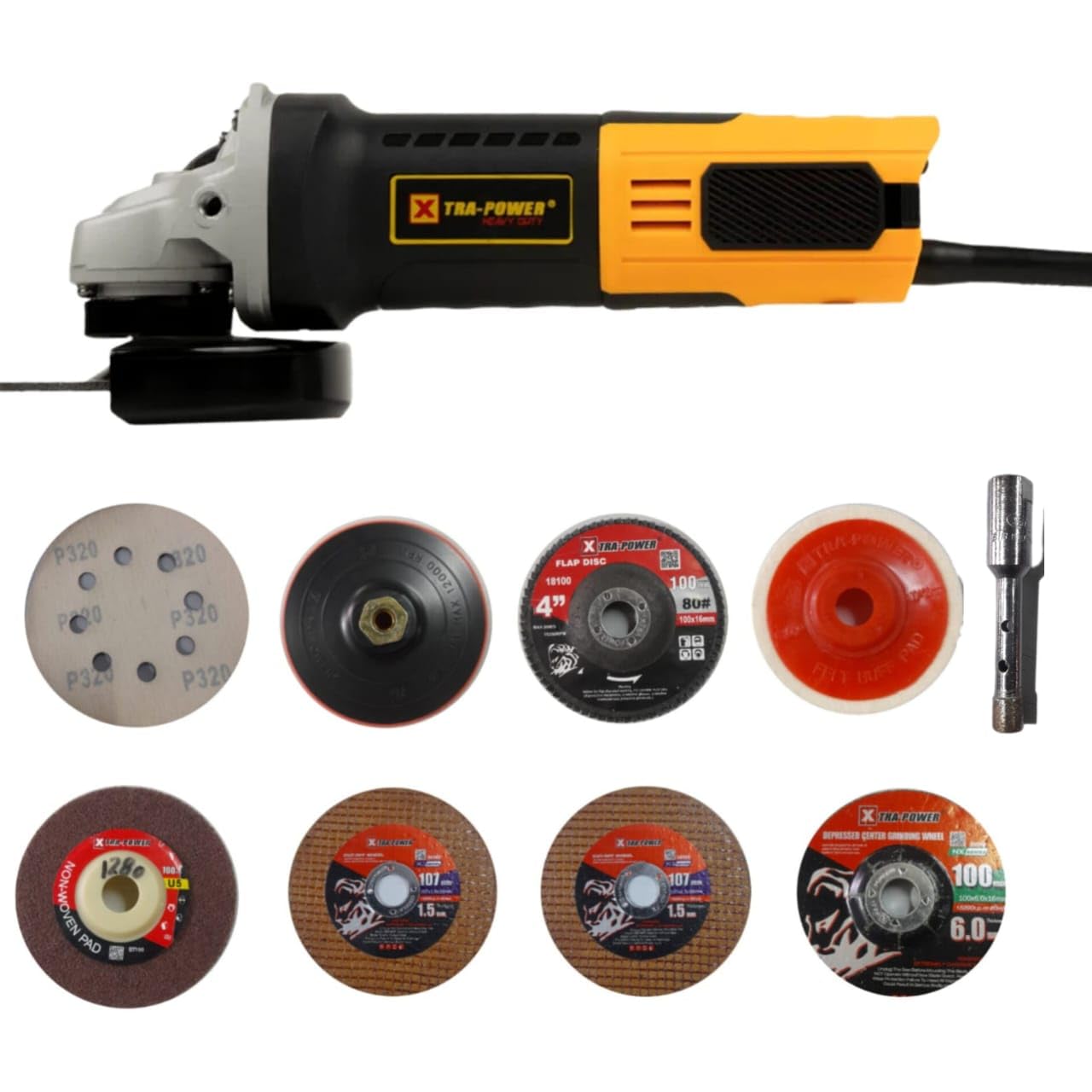 Xtra Power Angle Grinder XP-1102, 950W Heavy Duty, Disc. Dia 100mm, 11000 RPM with accessories (B0CMH3N397) Amazon Price History, Amazon Price Tracker