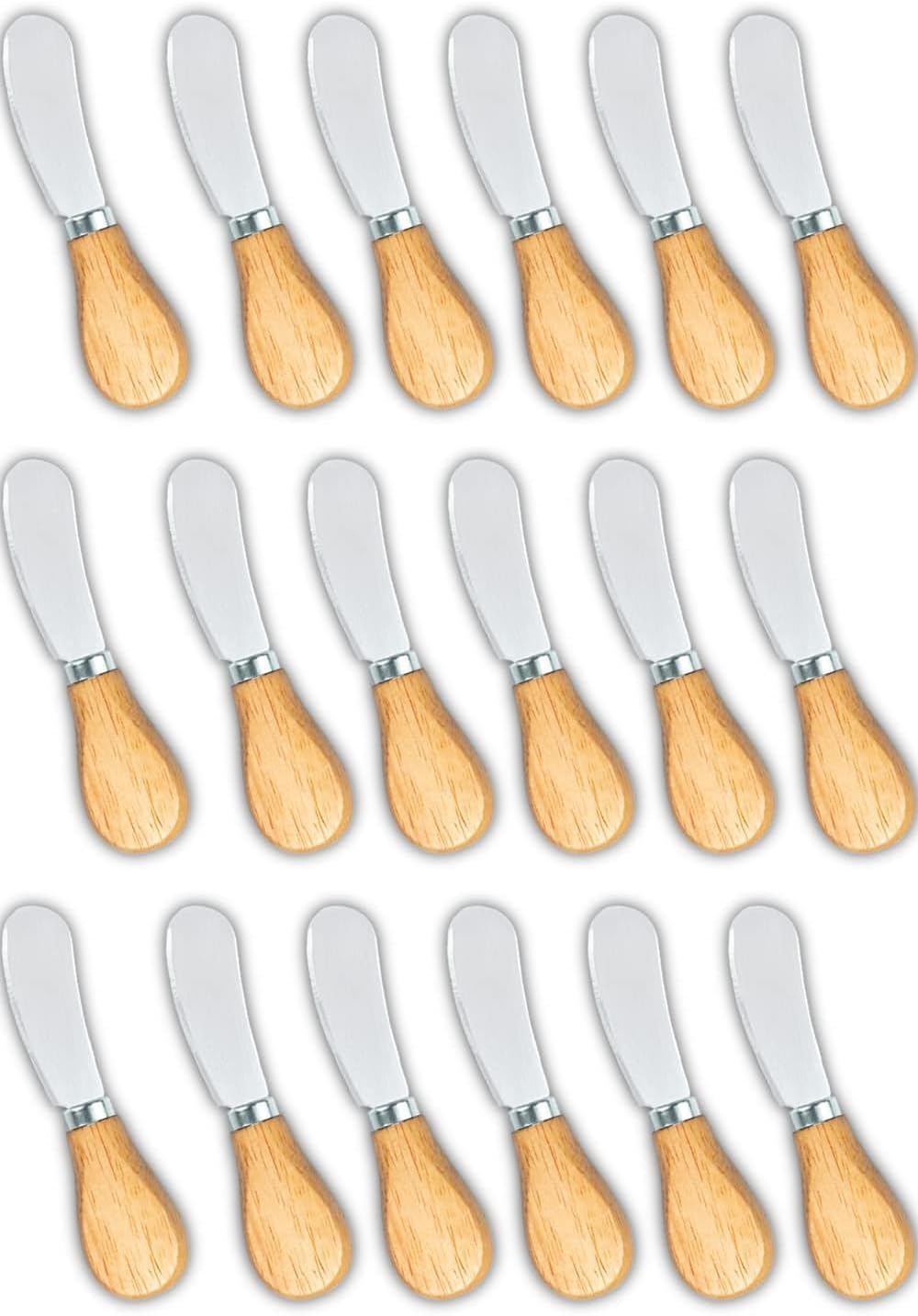 Cheese Spreader Little Butter Knife, Wine and Cheese Party, Mini Tiny Cheese Serving Knives for Charcuterie Board & Trays Peanut Cream Jam Jelly Candy (Cheese Spreader 60 Packs)