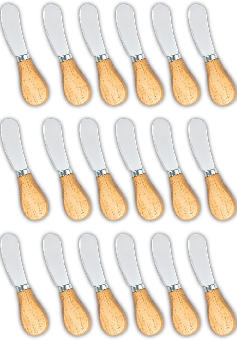 Cheese Spreader Bulk, Set of 18 Little Butter Knife, Wine and Cheese Party, Mini Tiny Cheese Serving Knives for Charcuterie Board &amp; Trays Peanut Cream Jam Jelly Candy