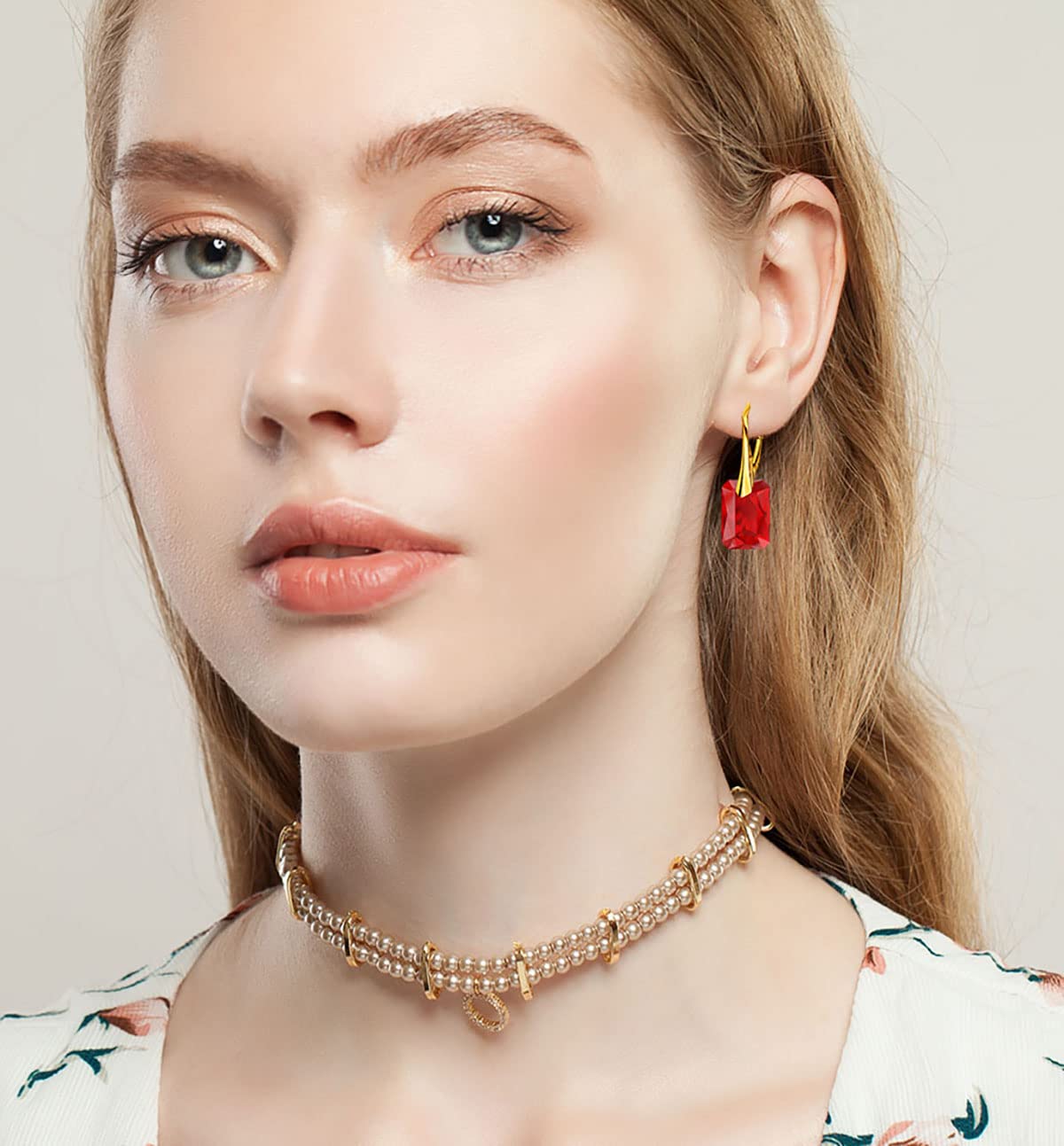 Cierre de solapa, pendientes de bisutería, collar de plata 925, juego de joyas para regalo de cumpleaños para novia, mujer y niña, juego de joyas para mujeres, Plata de ley,