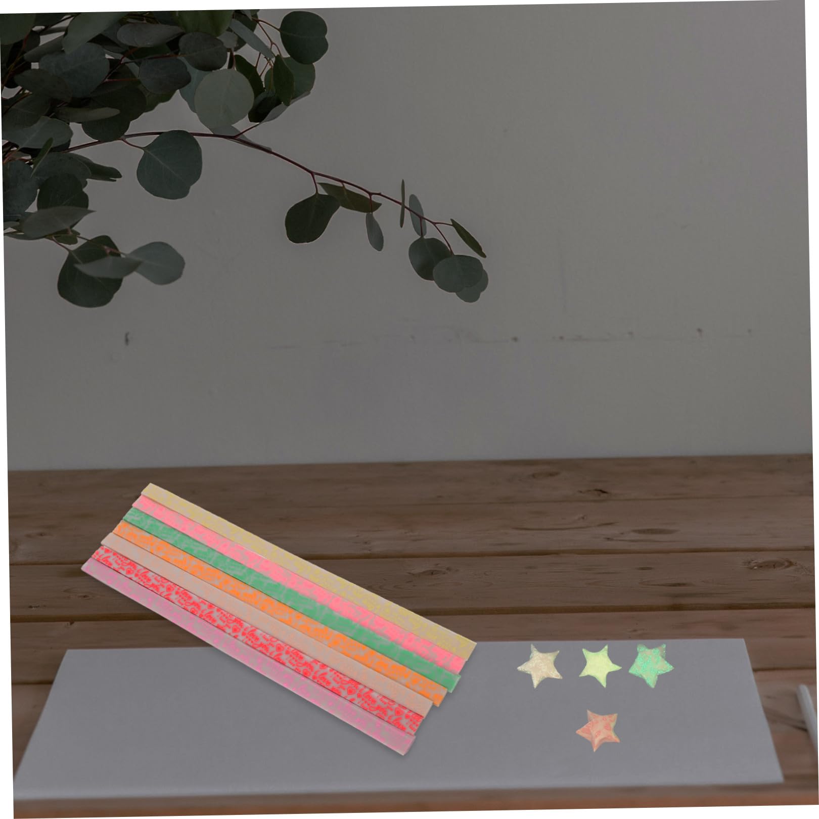 SEWACC 600 Stück Stern Faltpapier Origami Papier Leuchtendes Sternenpapier Leuchtendes Sternenpapier