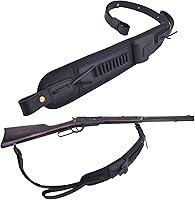 Vista 24 de Portamuniciones de cuero correa de rifle bandolera de caza para 30/30 .357 .45 .45-70 .22 12GA 20GA