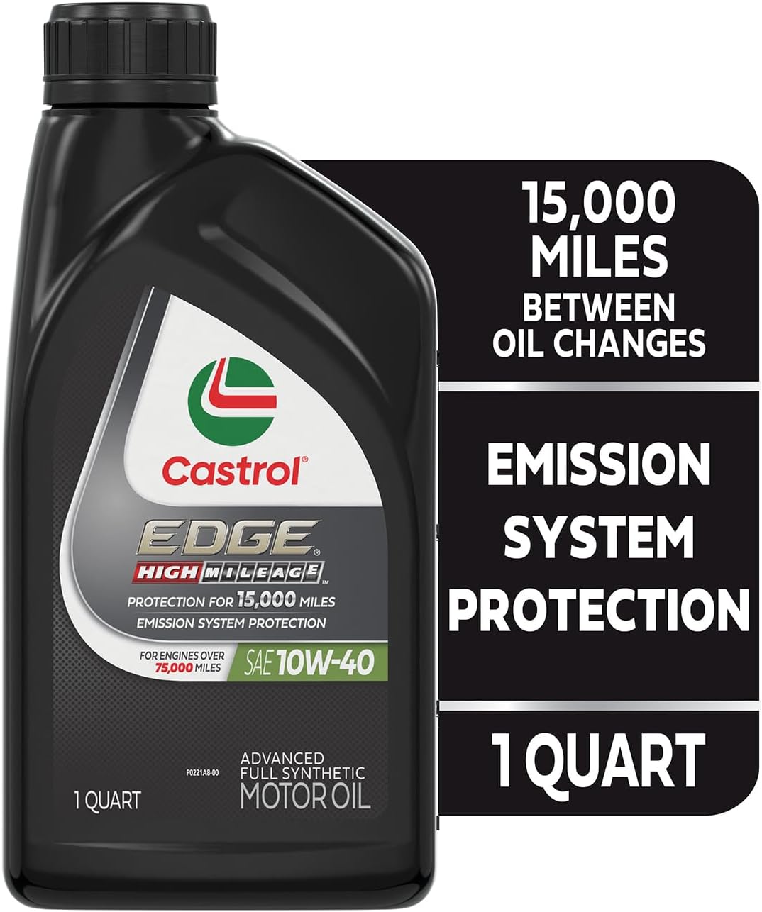 Castrol Edge High Mileage 10W-40 Advanced Full Synthetic Motor Oil, 1 Quart 3 61NTVB4BJ4L. AC SL1500