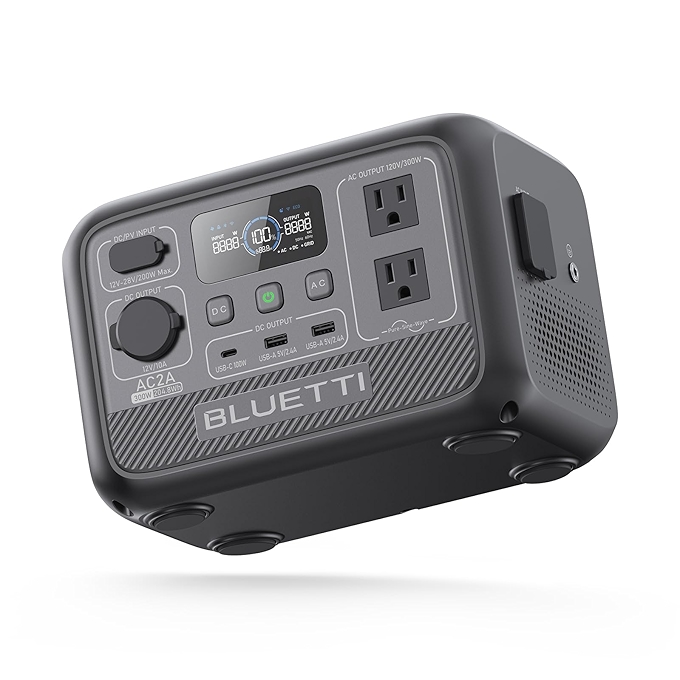 BLUETTI Portable Power Station AC2A - 204Wh Battery Backup for Outdoor Use