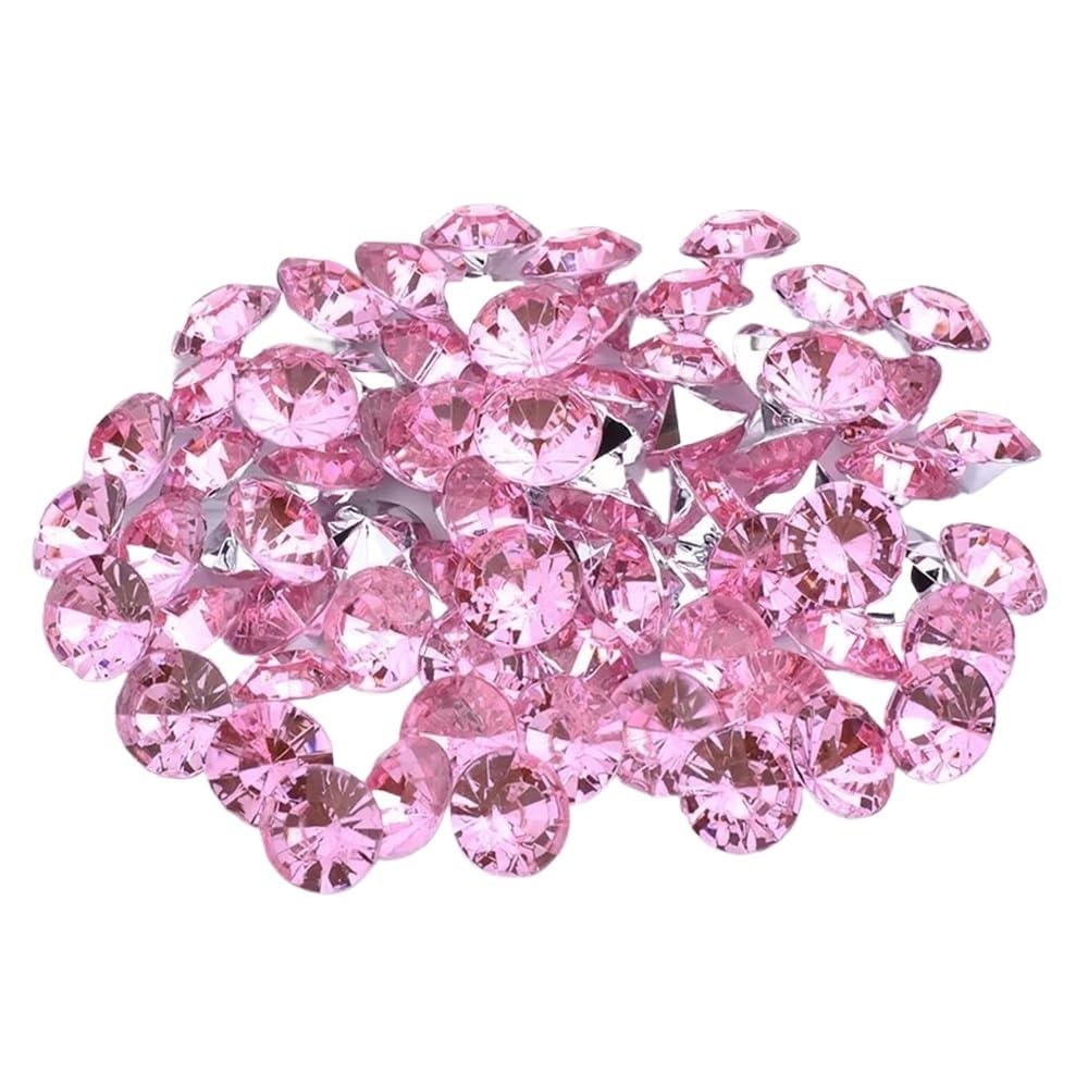 Perles strass acrylique rose pour customiser vos vêtements et albums de mariage