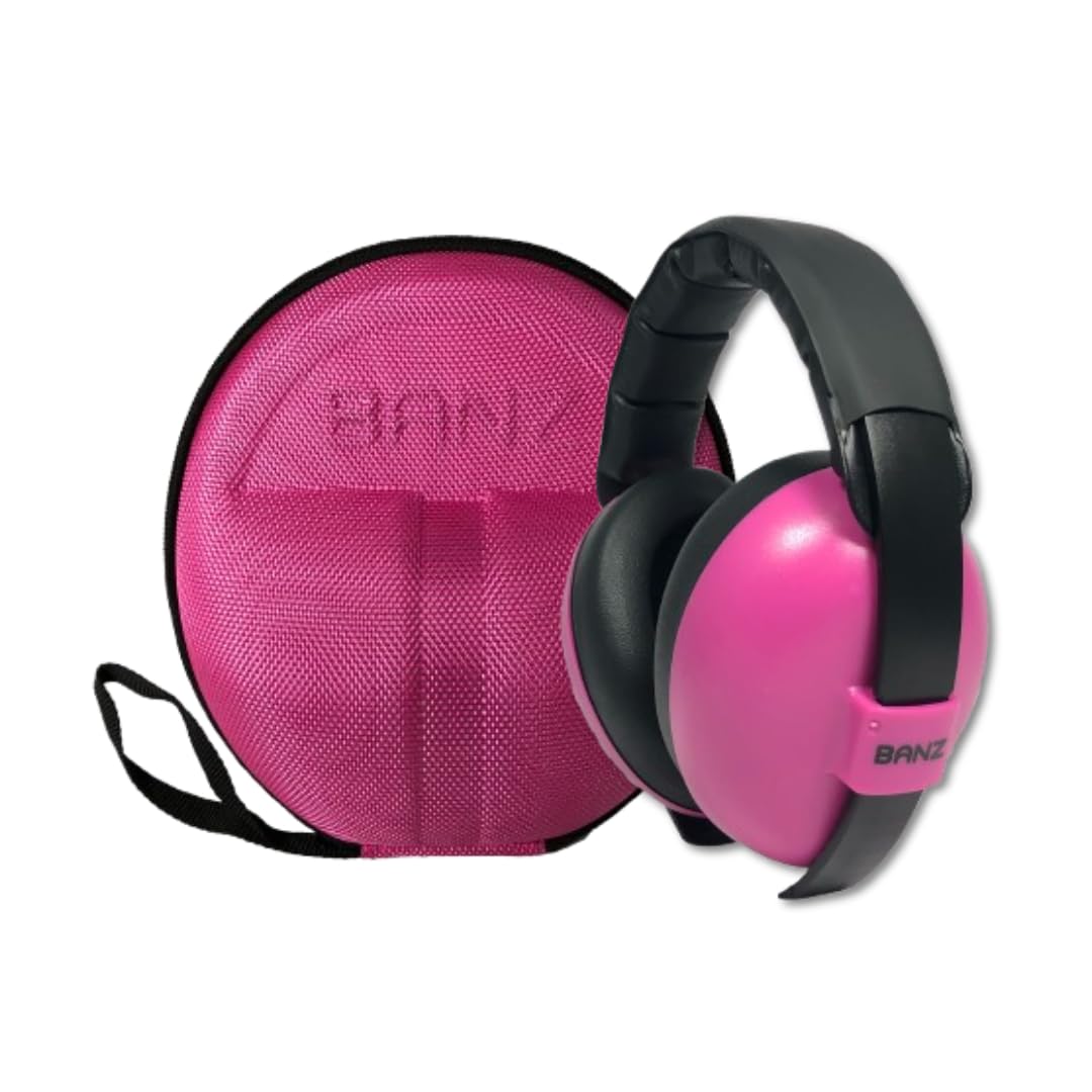 BANZ Baby Earmuffs Infant Hearing Protection – Ages 0-2 Years – The Best Earmuffs for Babies & Toddlers – Industry Leading Noise Reduction Rating – Block Noise INCLUDES CASE