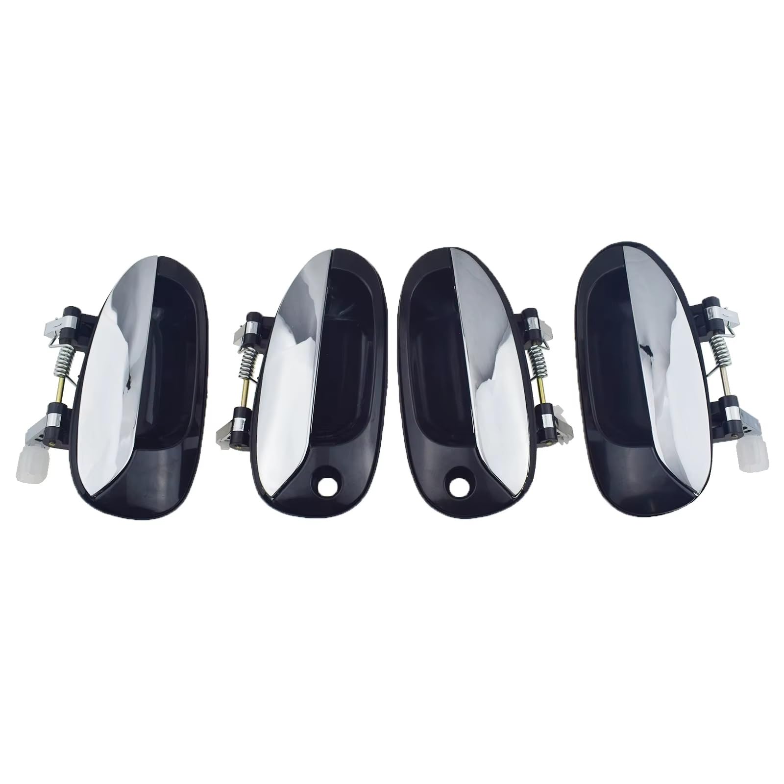 OHKYLSD Door Handle Outside Chrome Door Handle 0K2FB-58410 0K2FB-59410 0K2FB-72410 0K2FB-73410 for Kia for Carens 2002 2003 2004 2005 2006 Replacement Handles