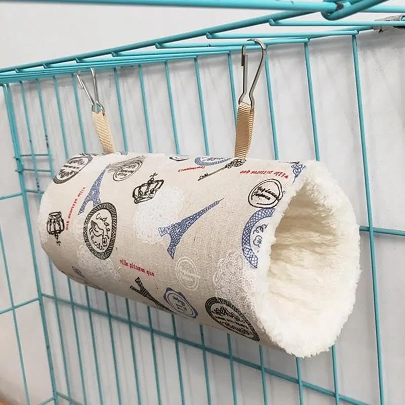 Juguete for hámster, 2 Piezas, Jaula for, túnel for hurón, Hamaca for Rata, cálido, Tubo de, Juguete, Cama Colgante, 7 S(5 M)