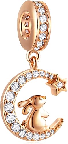 Abalorios de animales domésticos, plata de ley 925, vida marina, elefante, conejo, oso panda, cuentas de tortuga, se adapta a collar de pulsera