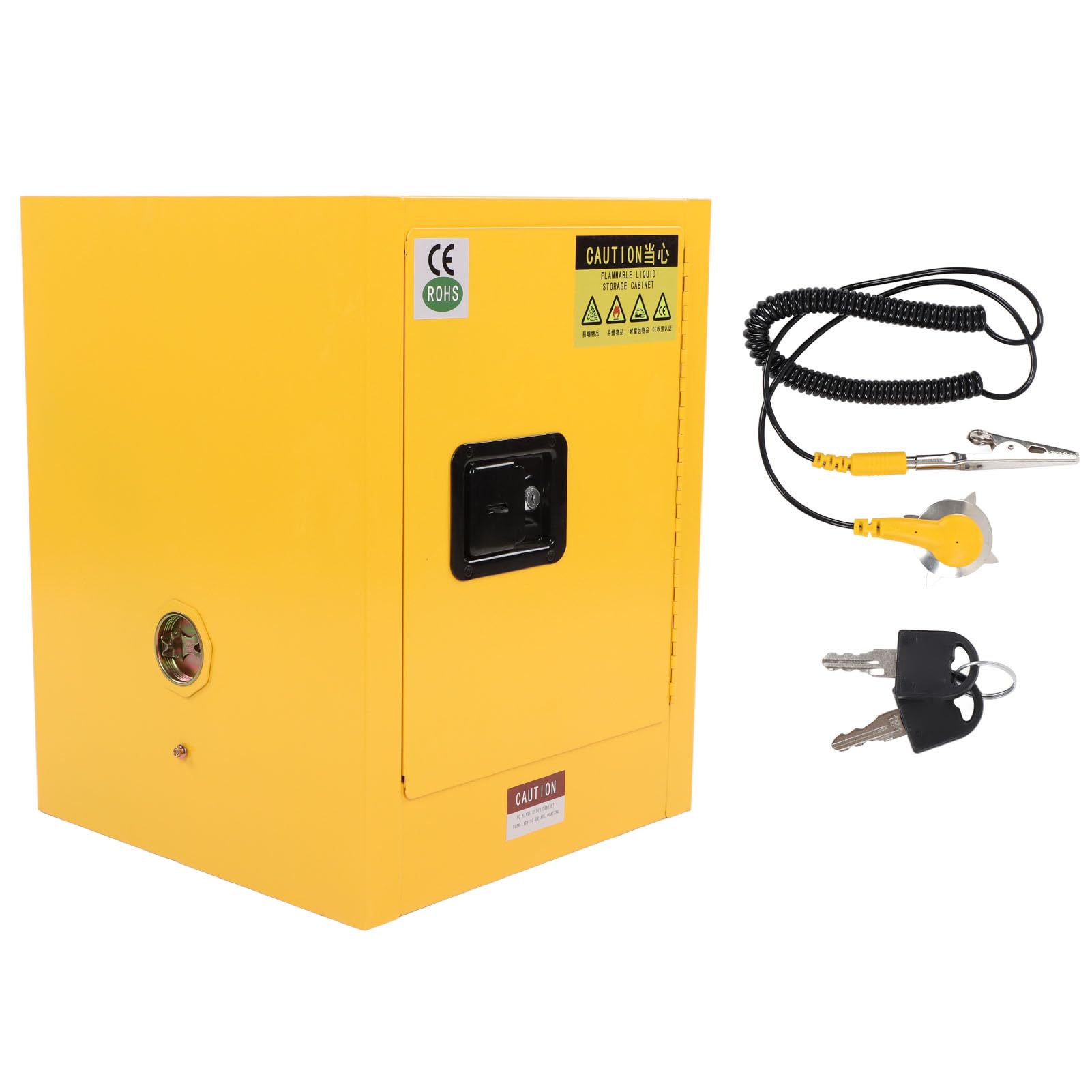 Industrie Sicherheitsschrank, Gefahrstoffschrank Gefahrenlagerschrank Feuerbeständig Explosionssicher Lecksicherer Schrank Chemikalienschrank 56 x 43 x 43cm
