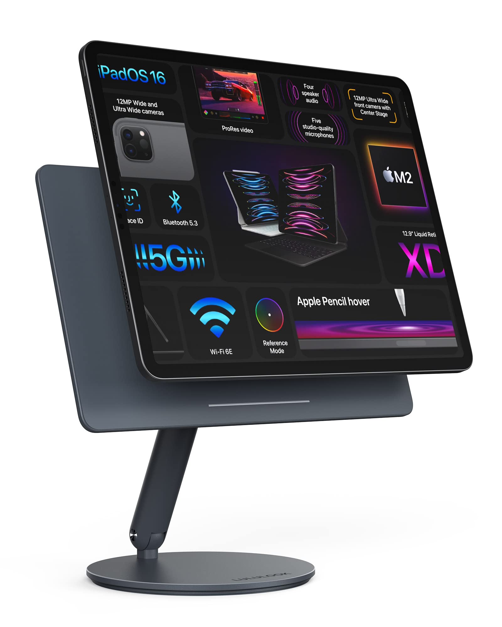 Amazon.com: LULULOOK Magnatic Stand for iPad Pro, 360 Degree