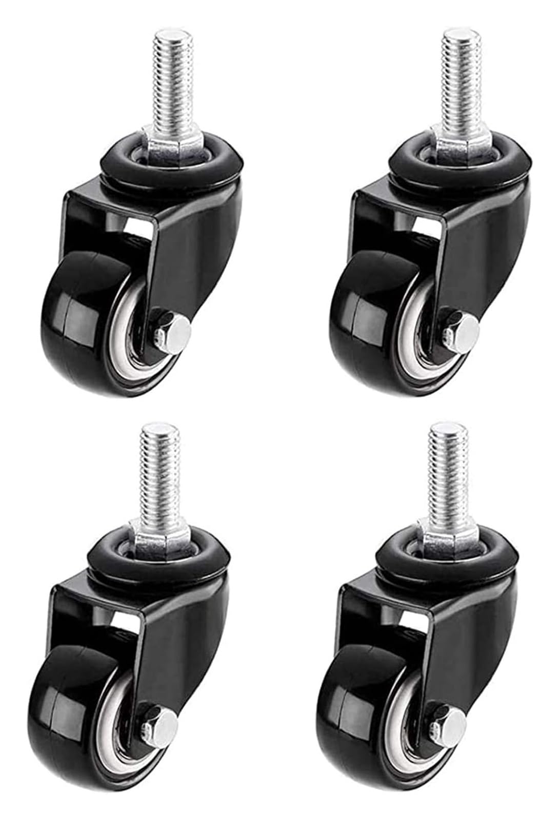 Roulettes pivotantes caoutchouc meuble roue rechange 1.5 pouce rouleau transport