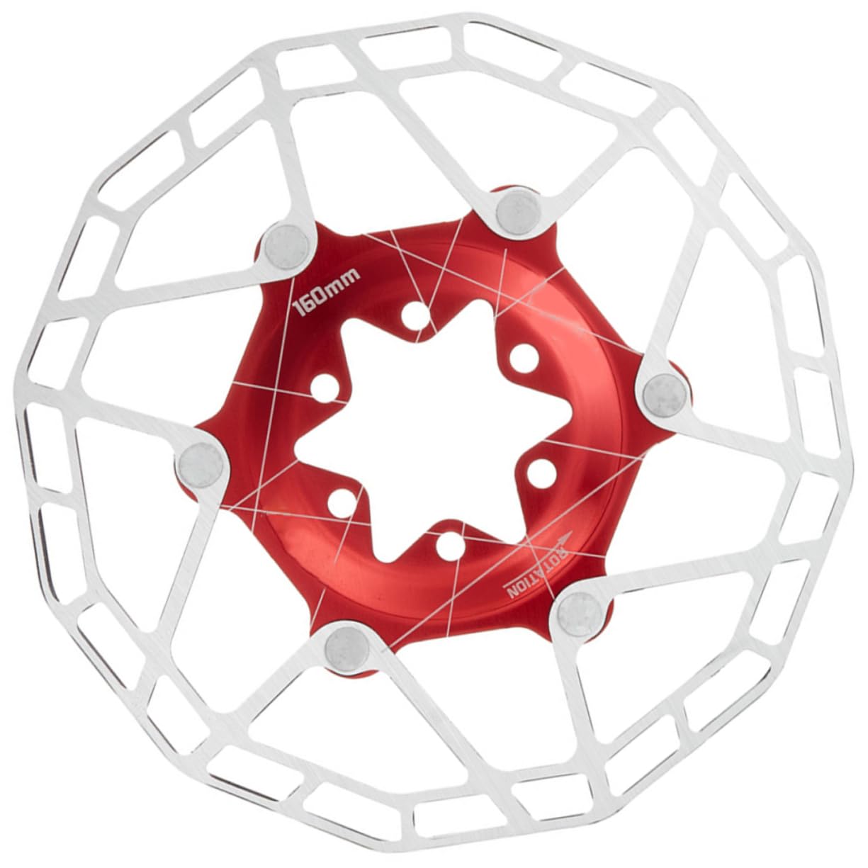 POPETPOP Mountain Bike Disc Brake Rotor Lightweight Floating Brake Disc High Strength Enhanced Heat Dissipation Essential Replacement Part for Bike Repair