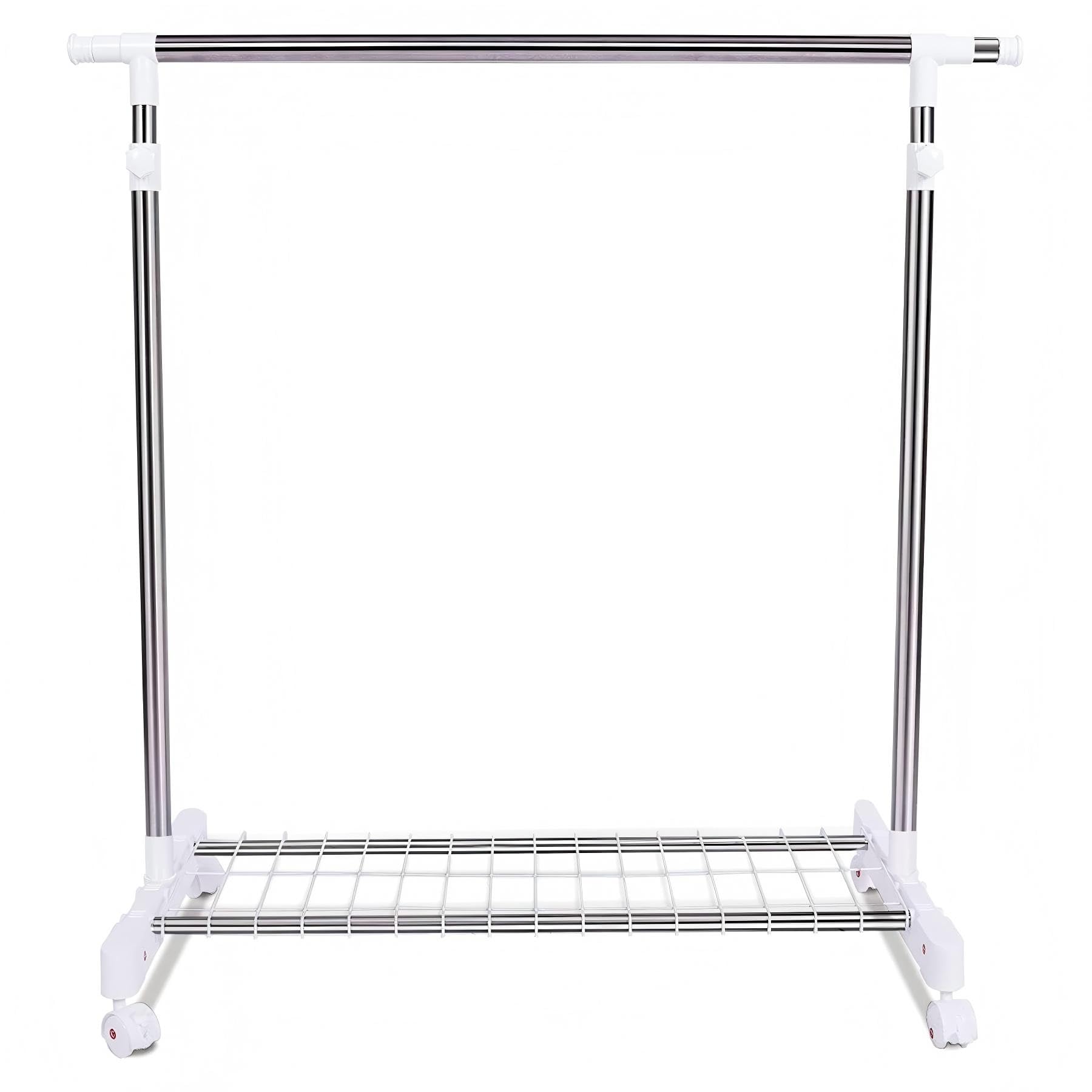 Amazon｜パイプハンガーラック シングル 直径26.5mm 幅90~155×奥行43