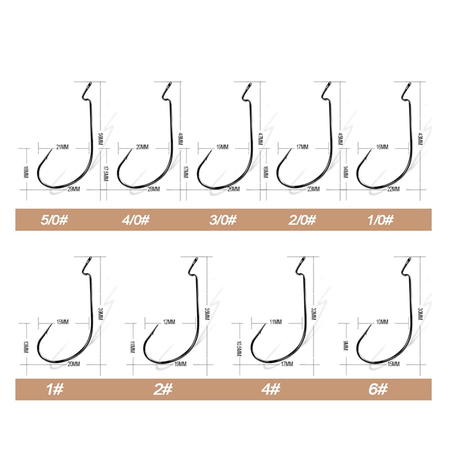 moisture Set di Ami da Pesca Circolari Portatili 20. PC Taiwan S Pesca A GANCELLO A GANCELLO A GANCELLO in Acciaio Acciaio Alta Acciaio Acciaio A SCELL Set di Amo da Pesca (Size : 12#)