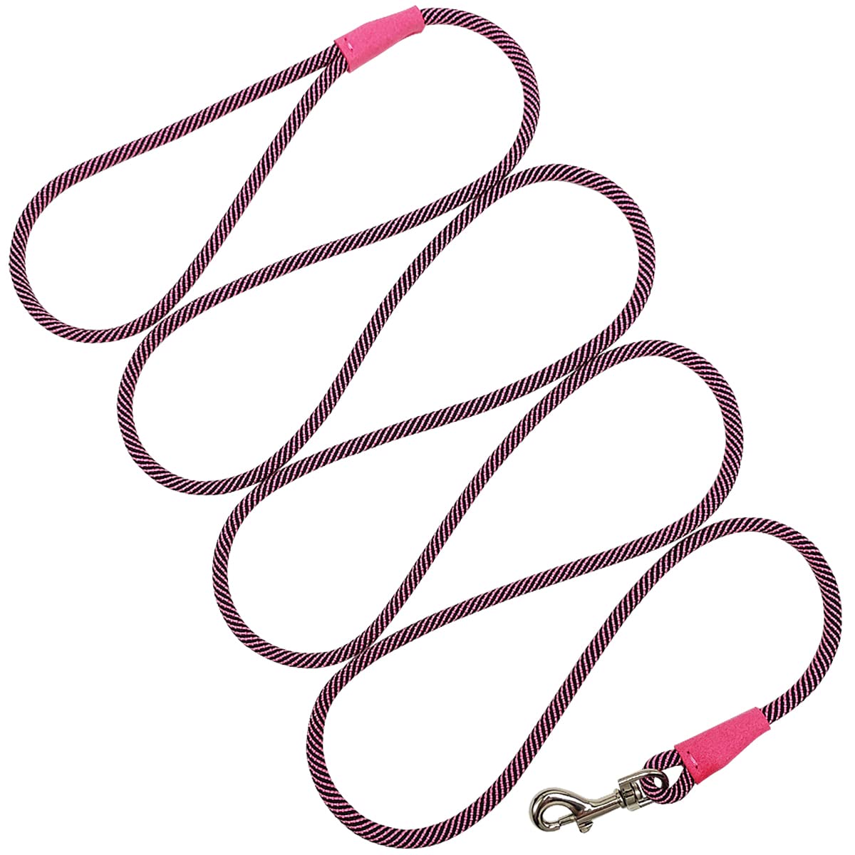 Boswany Small Dog Leash 7FT, Lightweight Nylon Rope Leash for Puppy Pets, Cats, Small Animals Medium Dogs Walking, Pink