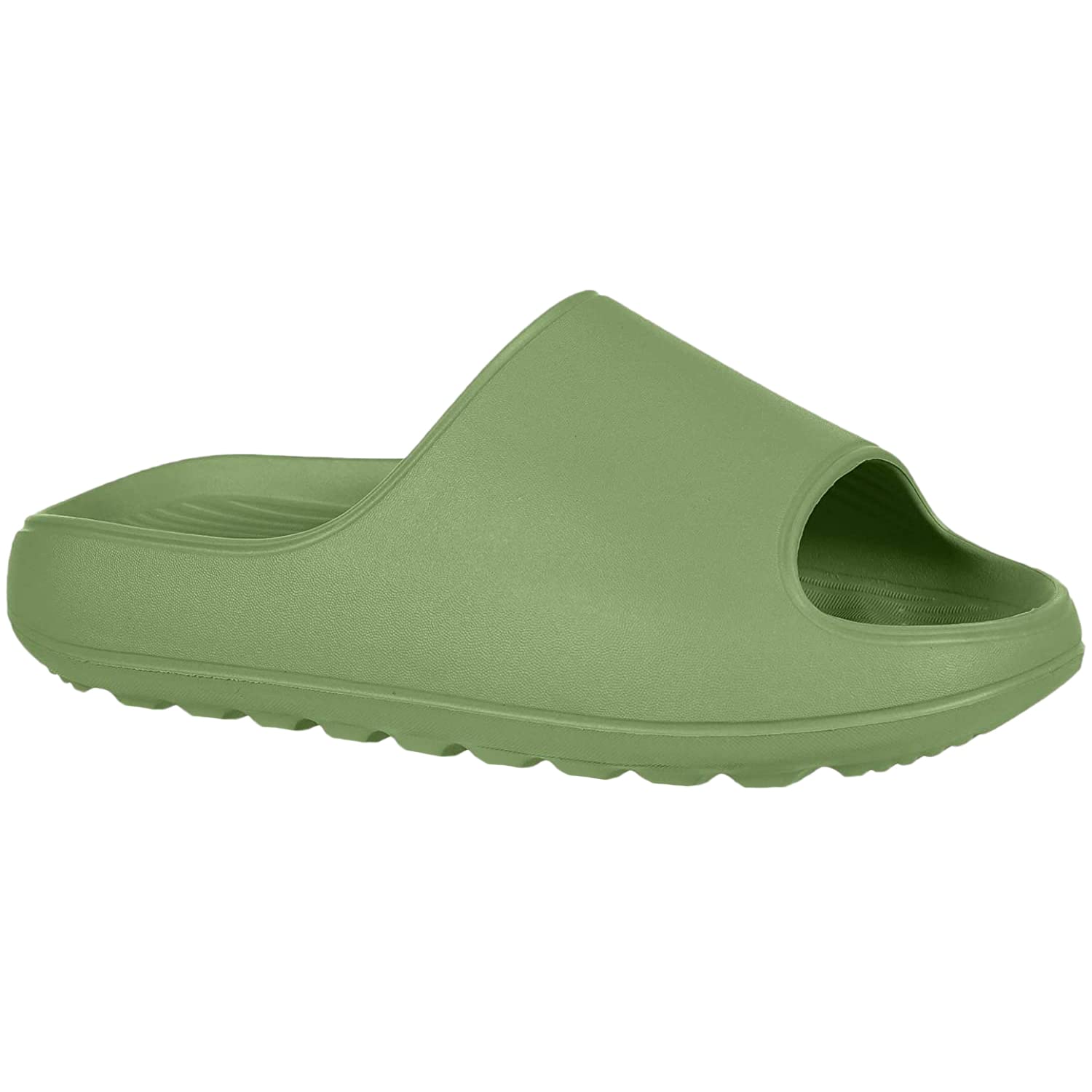 Litfun Platform Pillow Sandals Slides for Men Women Lightweight Open Toe Shower Shoes