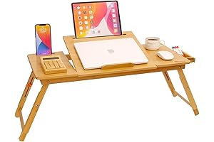 COIWAI Left Handed Bamboo Lap Desk: Enhance Your Comfort and Productivity