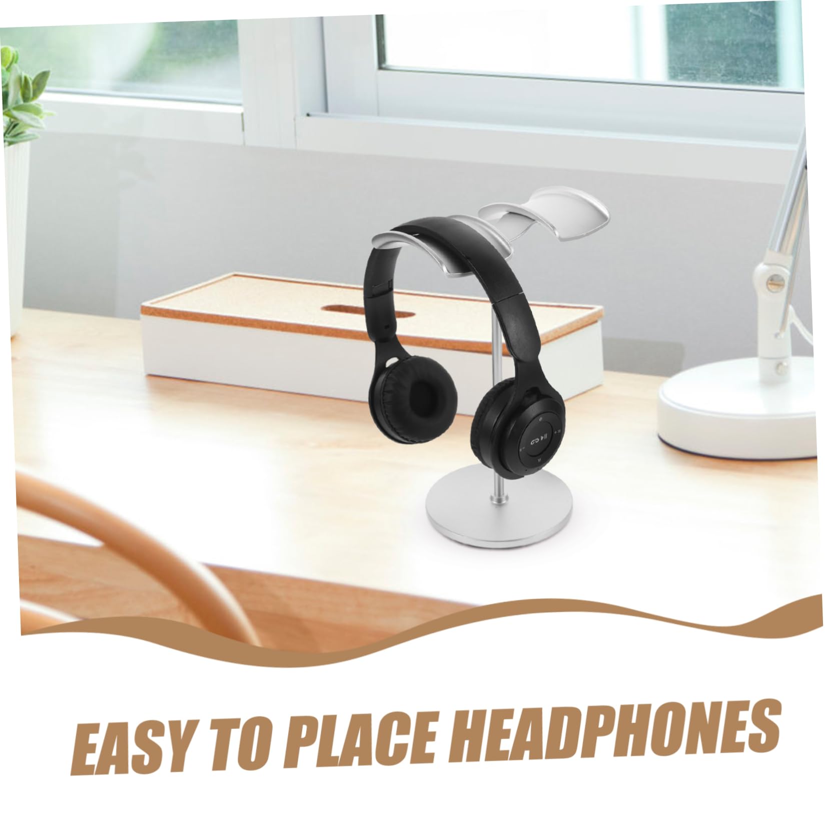 NUOBESTY 2pezzi Stand Per Cuffie Da Supporto Per Cuffie Da Tavolo Supporto Per Cuffie Da Gioco Supporto Stabile Per Auricolari Accessorio Per Versatile Per Bar Studio e Hotel