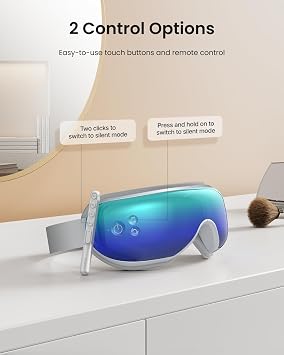 RENPHO Eyeris 1 Eye Massager with Heat, Sleep Mask with Remote Control