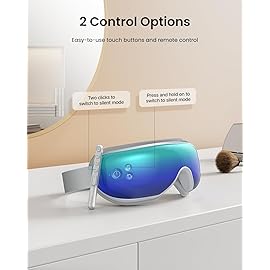 RENPHO Eyeris 1 Eye Massager with Remote, Christmas Birthday Gifts for Women Men, Sleep Mask with Heat Compression, Headache Massager for Strain Migraine Relief Stye Eye