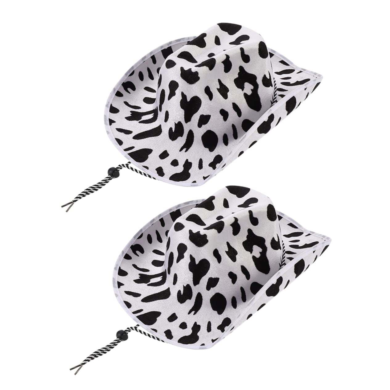 BESPORTBLE 2piezas Sombrero De Estampado De Leche Sombreros De Fieltro Decorativos para Escenario