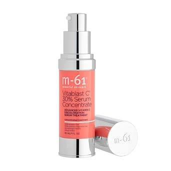 m-61 Vitablast C 30% Serum Concentrate, 1 Fl Oz | 30% Stabilized Vitamin C, For Sun Damage, Discoloration, Dark Spots, Dermatologist Tested, Clinical Trial Results