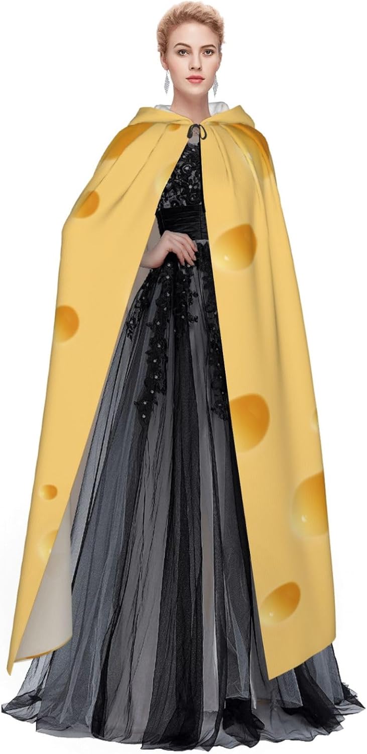 Women Men Adults Full Length Hooded Cloak Cape with Hooded for Halloween Cosplay Costumes - Image 2