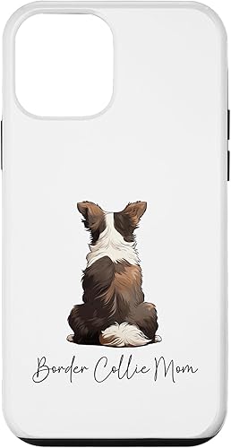 Funda para iPhone 12 mini Border Collie Mom Cute Dog Lover Women Mama Funny Animal Case